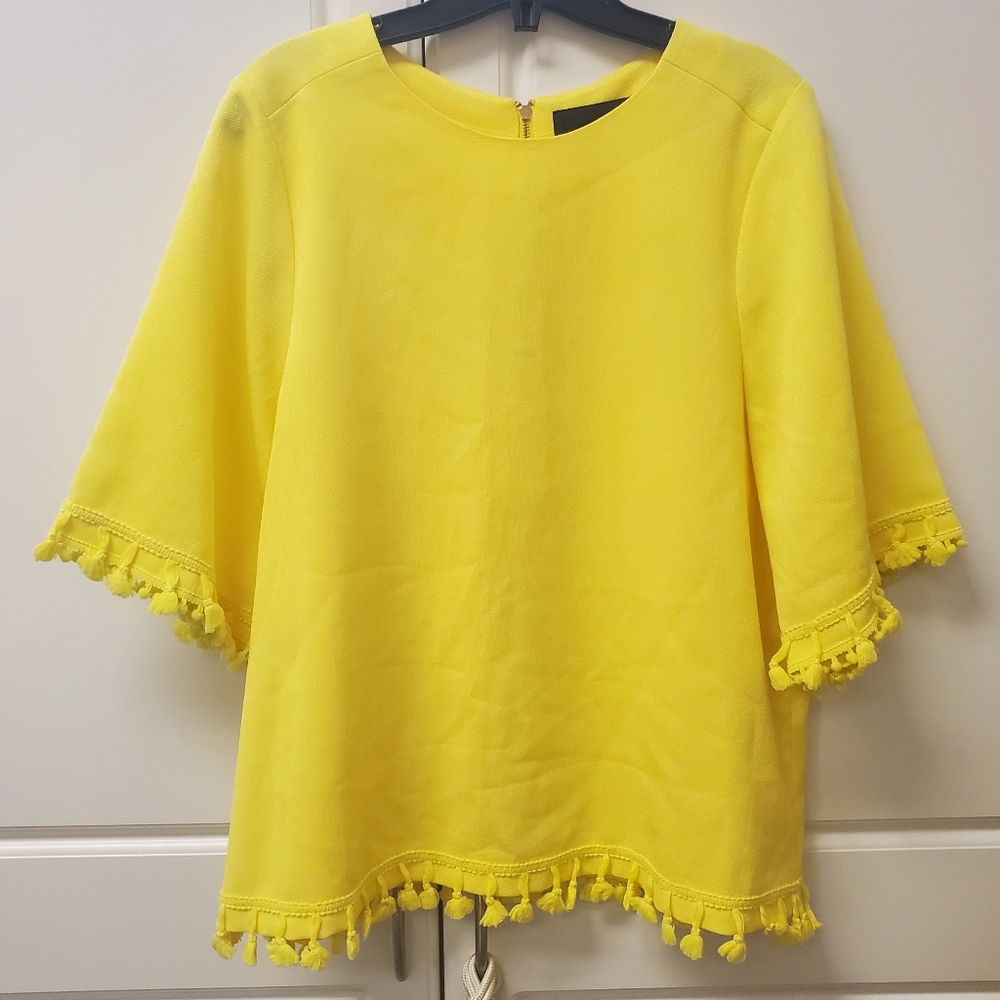 Blaque Label Yellow Tassel Top